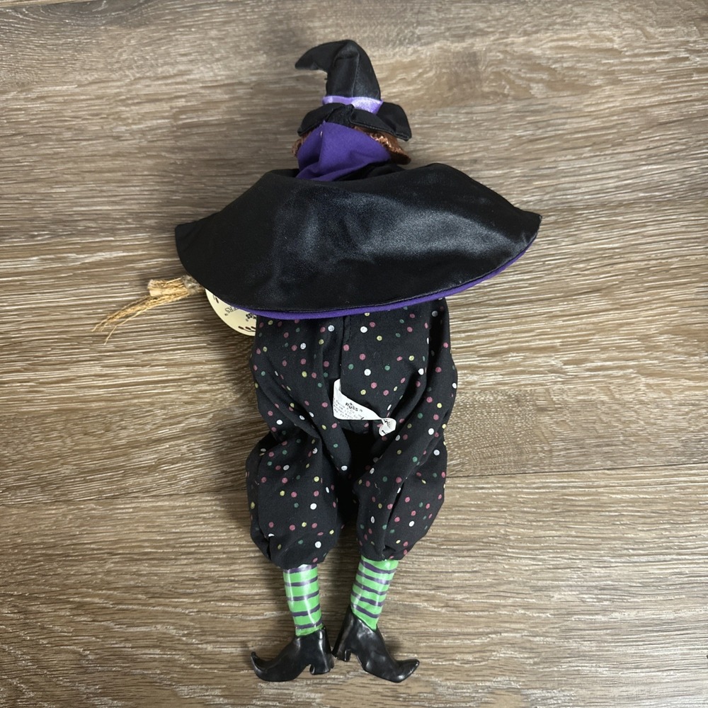 Russ Berrie Halloween Shelf Sitter Grizelda  Witch Kathleen Kelly Critter Factor - Picture 7 of 11